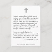 Eine katholische visitenkarte (Rückseite)