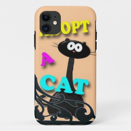 Eine Katze adoptiert Case-Mate iPhone Hülle (Rückseite)