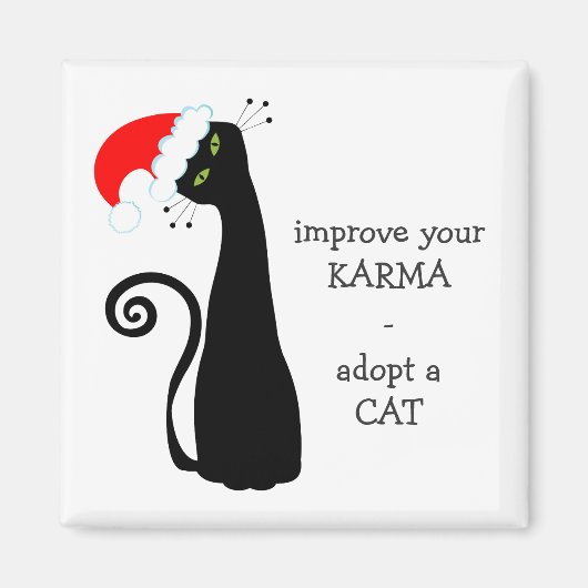 Eine Katze adoptiert Magnet (Vorne)