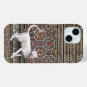 Eine Katze auf dem Mosaik Case-Mate iPhone Hülle (Rückseite (Horizontal))