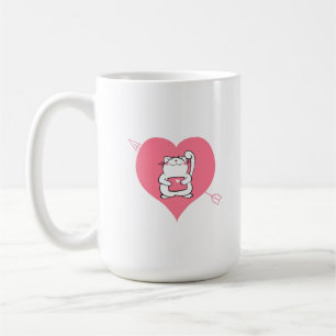 Eine Katze, die ihre Liebe zeigt Kaffeetasse
