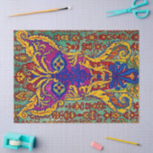 Eine Katze, die von Louis Wain auf ihren Hinterbei Seidenpapier (Basteln)