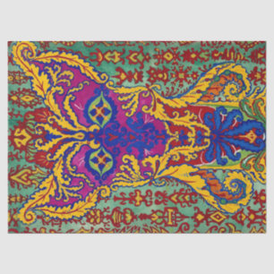 Eine Katze, die von Louis Wain auf ihren Hinterbei Seidenpapier