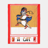 Eine Katze Fleecedecke (Vorderseite)