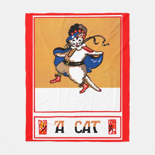 Eine Katze Fleecedecke (Vorderseite)