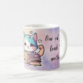 Eine Katze führt zur anderen Kaffeetasse (VorderseiteRechts)