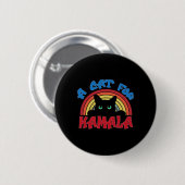 Eine Katze für Kamala-Haustiere für Kamala Harris- Button (Vorne & Hinten)