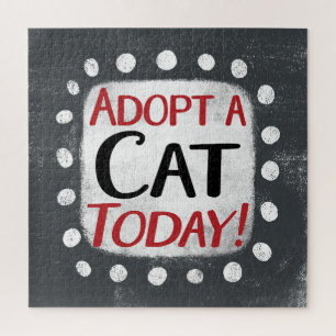 Eine Katze heute im Jigsaw-Puzzle adoptiert Puzzle