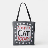 Eine Katze heute Tote-Tasche adoptiert Tasche (Rückseite)