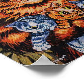 EINE KATZE IHR KITTENS LOUIS WAIN POSTER (Ecke)