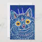 Eine Katze im gotischen Stil von Louis Wain Dankeskarte (Vorderseite)