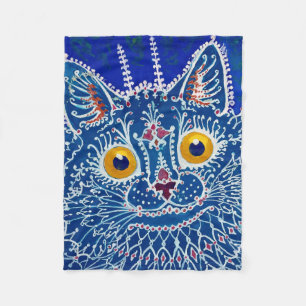 Eine Katze im gotischen Stil von Louis Wain Fleecedecke