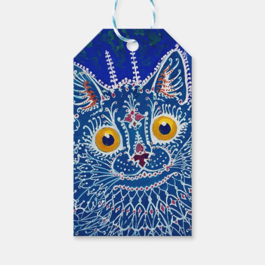 Eine Katze im gotischen Stil von Louis Wain Geschenkanhänger (Vorderseite)