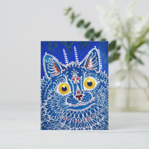 Eine Katze im gotischen Stil von Louis Wain  Postkarte
