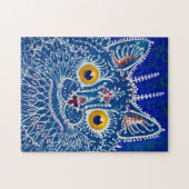 Eine Katze im gotischen Stil von Louis Wain Puzzle (Horizontal)