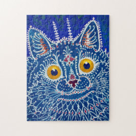 Eine Katze im gotischen Stil von Louis Wain Puzzle