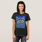 Eine Katze im gotischen Stil von Louis Wain T-Shirt (Vorne ganz)