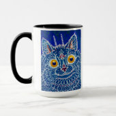 Eine Katze im gotischen Stil von Louis Wain Tasse (Links)