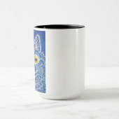 Eine Katze im gotischen Stil von Louis Wain Tasse (Zentrum)