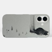 eine Katze im Schnee 3 Case-Mate iPhone Hülle (Rückseite (Horizontal))