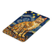 Eine Katze in der frühen Nacht Magnet (Linke Seite)