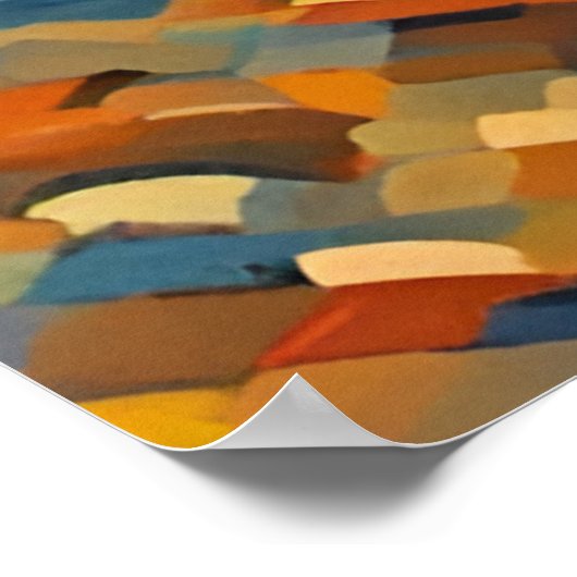 Eine Katze in der frühen Nacht Poster (Ecke)