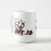 Eine Katze ist für das Leben, nicht gerade für Kaffeetasse (Vorderseite Links)