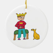 Eine Katze kann sich einen König ansehen Keramik Ornament (Hinten)