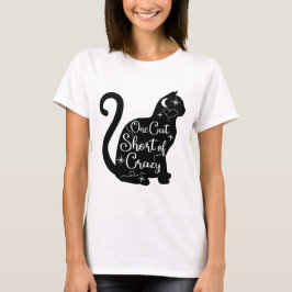 Eine Katze Kurz Crazy TShirt Woman