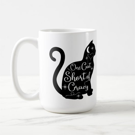 Eine Katze Kurz verrückt | Chat On Kaffeetasse (Links)