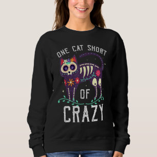 Eine Katze Kurz von Crazy Evil Cat Nu Okkultistin Sweatshirt