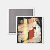 Eine Katze Magnet (Vorderseite/Rückseite)