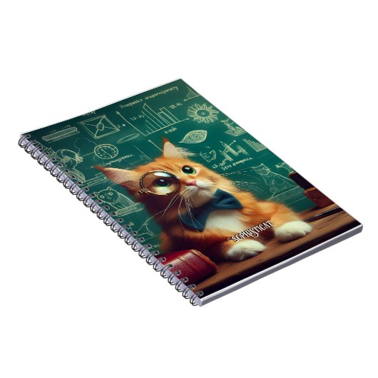 Eine Katze mit einem Monokel II Notizblock (Rechte Seite)
