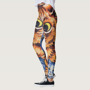 Eine Katze mit ihren Kätzchen von Louis Wain Leggings