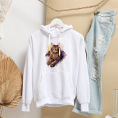 Eine Katze namens Mocha - Wasserfarbstil T-Shirt