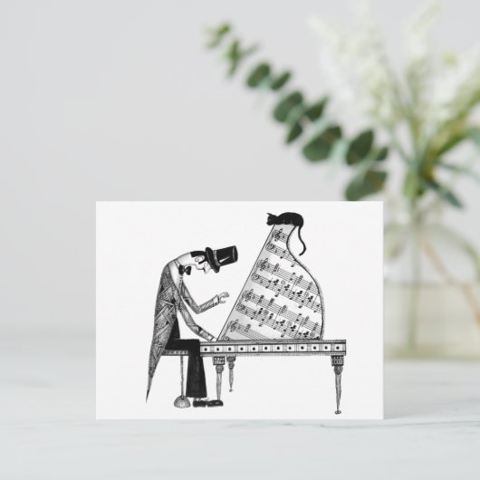 Eine Katze namens Sonata Postkarte (Stehend Vorderseite)