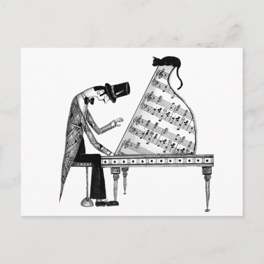 Eine Katze namens Sonata Postkarte (Vorderseite)