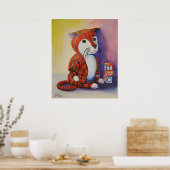 Eine Katze Poster (Küche)