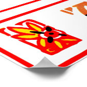 Eine Katze Poster (Ecke)