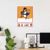 Eine Katze Poster (Heimbüro)