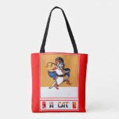 Eine Katze Tasche (Rückseite)