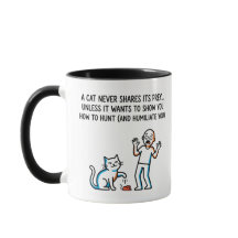 "Eine Katze teilt niemals ihre Beute" - Humorvolle