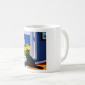 Eine Katze und ein Leuchtturm Tasse (VorderseiteRechts)
