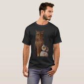 EINE KATZE UND EINE EULE 1 T-Shirt (Vorne ganz)