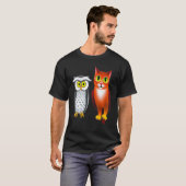 EINE KATZE UND EINE EULE 4 T-Shirt (Vorne ganz)