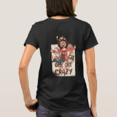 Eine Katze weg von Crazy Funny Funny Cats Mama Hoa T-Shirt (Rückseite)