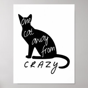 Eine Katze weg von CRAZY Poster