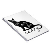 Eine Katze weg von VERRÜCKTEM Notizblock (Rechte Seite)