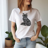 Eine Katze Worte T-Shirt