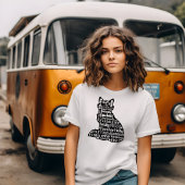 Eine Katze Worte T-Shirt
